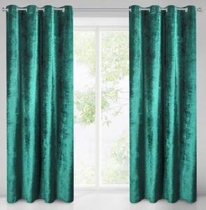 Draperie elegantă verde cu sclipici 140 x 250 cm Lungime: 250 cm