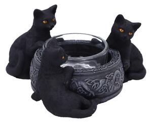 Suport lumanare pisicute Familiar Trio 10 cm
