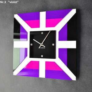 Ceas de perete în design modern Violet