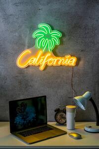 Lampa Neon California, Verde, 39X2X50 Cm