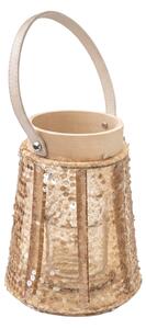 Lampa cu sclipici CONE GLAM 22 cm, natural