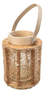 Lampa cu paiete NATUR GLAM 21 cm, natural