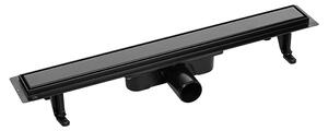 Laveo Basso, scurgere liniară cu grilă 50 cm, negru, LAV-COB_750D