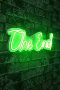 Lampa Neon The End, Verde, 50X2X16 Cm