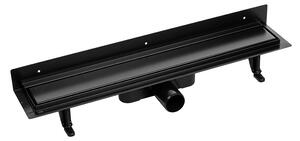 Laveo Basso, scurgere liniară cu grilă 50 cm, negru, LAV-COB_751D