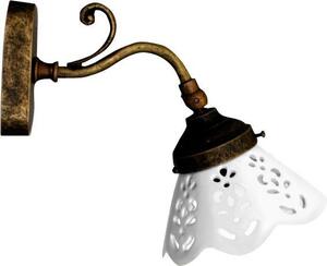 Sapho Sapho, lampă BARI E14, 40W, 230V, abajur ceramic, bronz, MC811