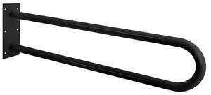Sapho Sapho, balustrada suport HANICAP forma U 600mm, mat negru, XH538B
