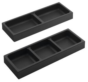 Sapho Sapho, organizator lateral LINDO, set de 2, 114x36x323 mm, plastic, antracit, LD002