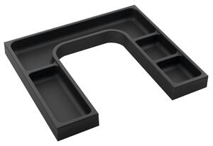 Sapho Sapho, organizator LINDO "U" 372x36x323 mm, plastic, antracit, LD001
