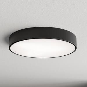 TEMAR LIGHTING Plachetă Cleo, Ø 50 cm, IP54, negru, metal, E27, reglabil, Negru, Baie, Metal