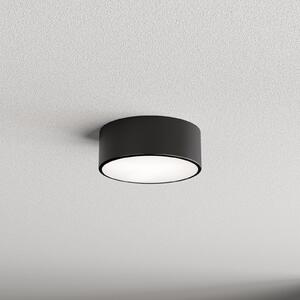 TEMAR LIGHTING Plafonieră Cleo 200, negru, senzor, IP54, Ø 20 cm, metal, Negru, Hol, Metal, Modern