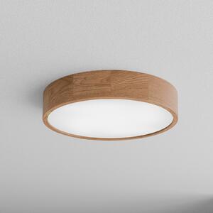 TEMAR LIGHTING Plachetă Cleo DR475, IP20, senzor, Ø 48 cm, lemn de stejar, Lemn, Camera de zi / sufragerie, Lemn