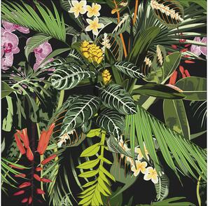 Tablou sticlă Jungle Foliage 30x30 cm