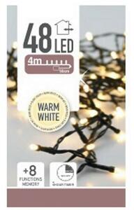 Instalaţie pom de Crăciun Twinkle, alb cald, 48 LED