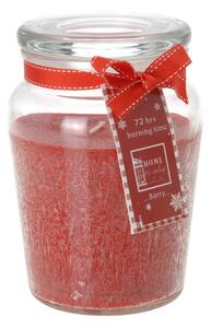 Lumânare aromată Morlais, în borcan, roşu, 14,5 cm
