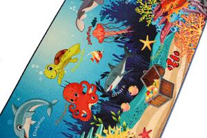 Covor Copii, Oceanarium Blue, Multicolor 100 x 150