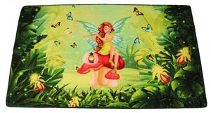 Model Copii, Fairy Song, Covor Dreptunghiular Turcia, Verde Verde, Dreptunghi, 100 x 150