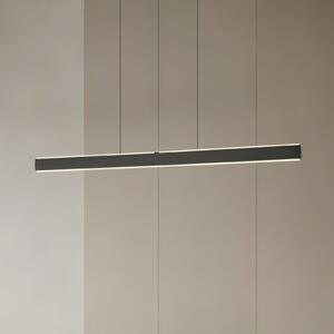 Lucande Lampă suspendată LED Arvon, negru, 117 cm, dimabil, CCT, reglabil, Negru, Camera de zi / sufragerie, Metal, Modern