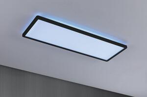Panou cu LED integrat Auria 23W 2000 lumeni 58x20 cm, lumină RGBW, montaj aplicat, negru, cu telecomandă