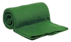 Patura fleece verde inchis 160x200