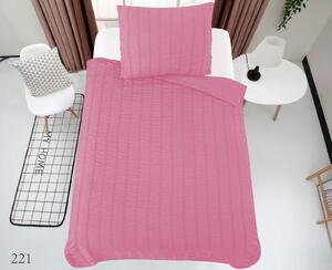 Lenjerie de pat din microfibra cu structura waffle Culoare roz, WAFFLE