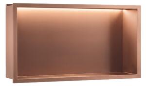 RAFT BAIE INCASTRAT PERETE LED 30x60 brush copper