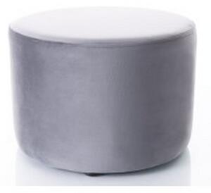 Taburet DOTI A, stofa catifelata gri inchis - Bluvel 14, 43x43x32 cm