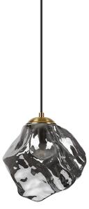 Candelabru pe cablu CRISTAL 1xE14/15W/230V alamă/negru fumuriu