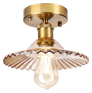 Lustră aplicată TRISH 1xE27/15W/230V auriu/bej fumuriu
