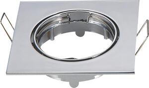 Aigostar - Cadru pentru spot încastrat GU10 8,2x8,2 cm crom lucios