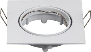 Aigostar - Cadru pentru spot încastrat GU10 8,2x8,2 cm alb