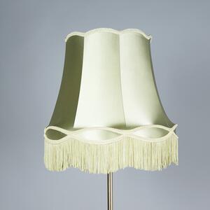 Lampă de podea retro din alamă cu nuanță Granny verde 45 cm - Kaso