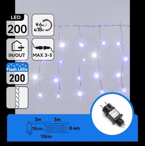 Aigostar - ghirlandă de Crăciun LED pentru exterior, 200 LED, 8x0,4 m, IP44, albastră