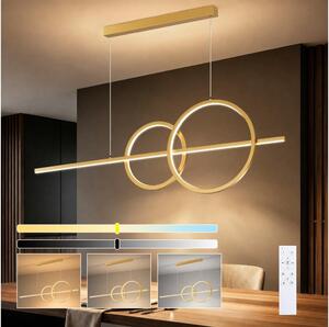 BRILAGI - Lampă suspendată LED reglabilă pe cablu SIGNATURE LED/53W/230V 120 cm aurie + telecomandă