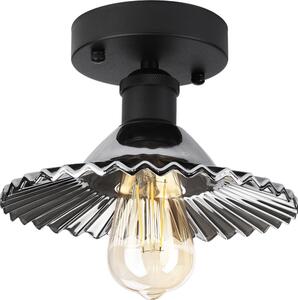 Lustră aplicată TRISH 1xE27/15W/230V negru/fumuriu