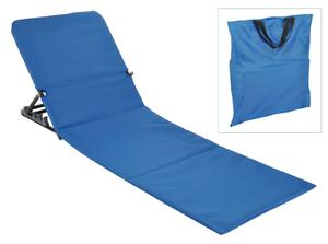 HI Scaun pliabil saltea de plajă, albastru, PVC 64234