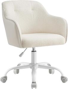 Scaun de birou boucle Cappuccino Songmics 60.8x58x96 cm