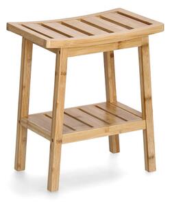 Taburet de baie cu raft, 40 x 25 x 46 cm