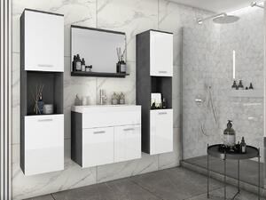 Mobilier baie Florena XL (matera + alb lucios) (cu baterie Maro Blo 020M, cu sifon, cu lavoar). 1122167