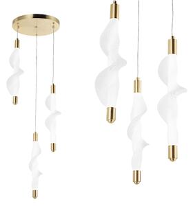 Lampa LED G009-3CPR WHITE/GOLD