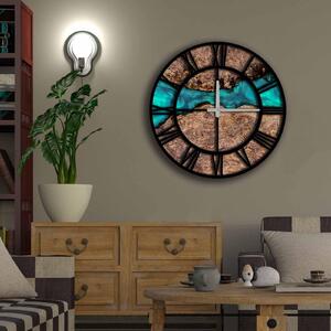 Ceas decorativ din MDF 5050MS-092, Multicolor, 50x50 cm