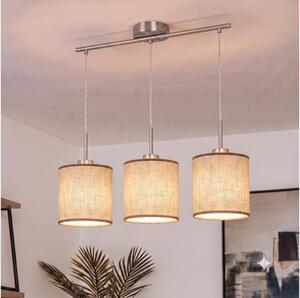 Brilagi - Lustru LED suspendat pe cablu NUBILA 3xE27/60W/230V maro
