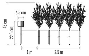 Decorațiune solară 50xLED/3W/1,2V 600 mAh IP44