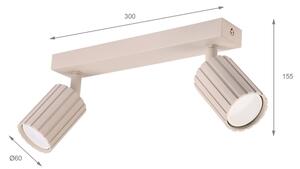 Brilagi - Spot de tavan CRISPINA, 2x GU10/10W/230V, bej