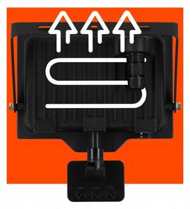 Proiector LED exterior cu senzor de mișcare, 50 W, 230 V, 4500 K, IP65, negru