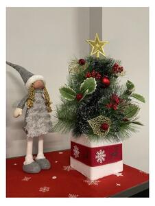 Decoratiune brad de Craciun artificial in ghiveci, inaltime 45 cm