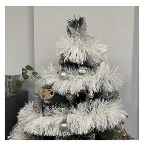 Ghirlanda pentru brad, lungime 6 metri, grosime 15 cm, flexibila, alba