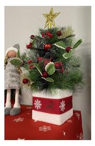 Decoratiune brad de Craciun artificial in ghiveci, inaltime 45 cm