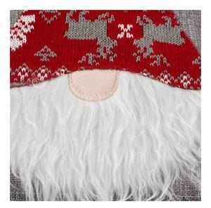Traversa masa, decor festiv Craciun, accesorizata cu doi elfi, 215x34 cm