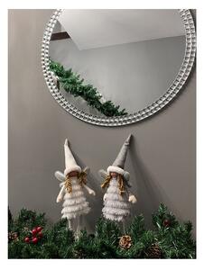 Figurina Craciun, zana cu aripi, glitter alb, inaltime 40 cm